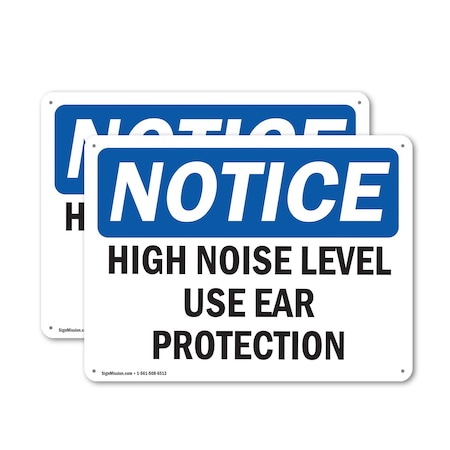 Signmission 18 in Height, 24 in Width, Plastic, Rectangle OS-2PACK-NS-P-1824-L-13483